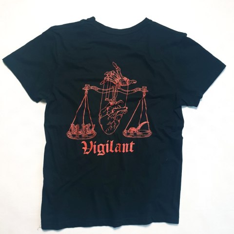 T-Shirt VIGILANT czarny